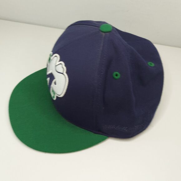 Dallas Mavericks NBA Mitchell & Ness Hat Cap Blue /Green Fitted 7-1/8 (57CM) - Picture 6 of 10